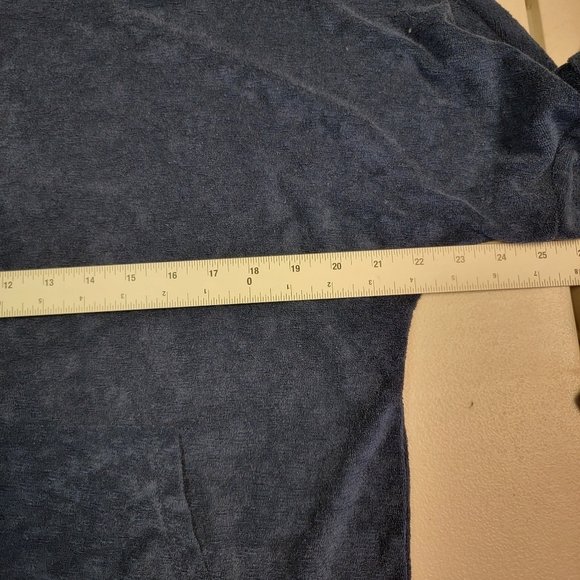 Cynthia Rowley Navy Blue Sweatshirt Kangaroo Pocket Women’s Size XL - Picture 6 of 6